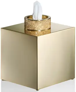 Контейнер для салфеток DECOR WALTHER ROCKS KB 0934482 - Золото матовое
