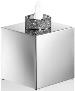 Контейнер для салфеток Decor Walther ROCKS KB 0934400 хром/кристаллы Swarovski