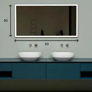 Зеркало для ванной Antonio Lupi VERTICE VERTICE90W.99 рамка-черная