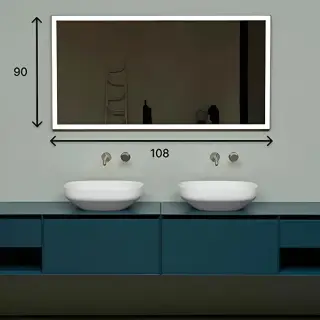 Зеркало для ванной Antonio Lupi VERTICE VERTICE90W.108 рамка-черная