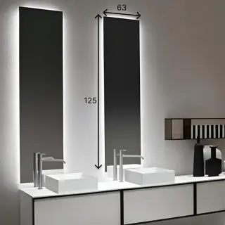 Зеркало для ванной Antonio Lupi Neutroled NEUTROLED125W.63