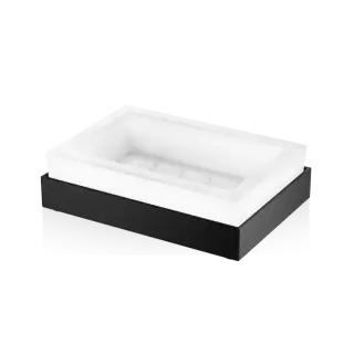 Мыльница Decor Walther CORNER CO STS 0562660 матовое стекло/черный матовый