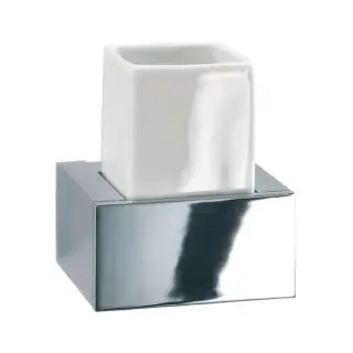 Стакан Decor Walther BK WMG 0591900 хром/белый