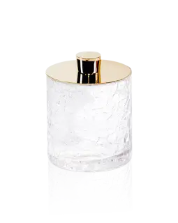 Контейнер для ватных дисков/палочек Decor Walther CR DMD 0933220 стекло/золото