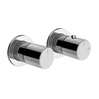Внешняя часть встраиваемого термостата для душа на 2 позиции GESSI HABITO