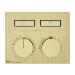 Термостат Gessi HI-FI 63004#727 цвет-браш.латунь PVD