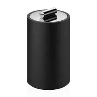 Контейнер для ватных дисков/палочек Decor Walther STONE DMD M 0971364 цвет-черный матовый/хром