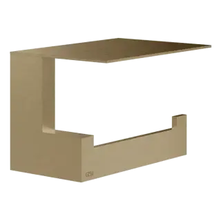 Держатель для туалетной бумаги Gessi Rettangolo 20849#726 цвет-warm bronze brushed PVD