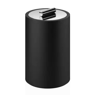 Контейнер для ватных дисков/палочек Decor Walther STONE DMD L 0971464 matt black /chrome