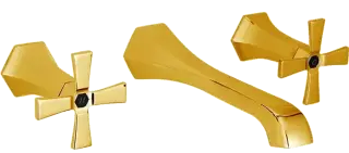 Смеситель для раковины Cisal CHERIE CX0135107C золото/матовый черный