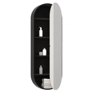 Зеркальный шкаф Cielo ELIO SLIM SPELSCL.NM корпус-матовый черный