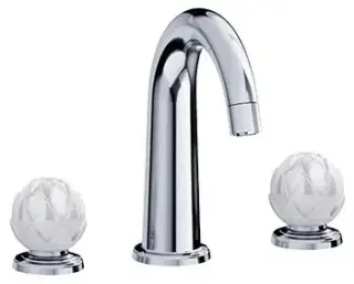 Смеситель для раковины Jorger BELLEDOR 631.30.300.000-31 хром, ручки белый фарфор