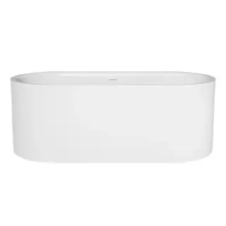 Отдельностоящая ванна SALINI Perla 1049201M S-Stone матовый белый/дон.клапан Up&Down белый