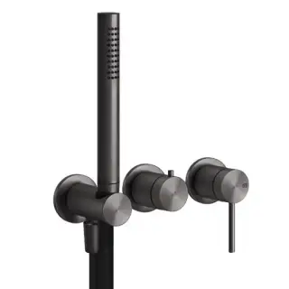 Смеситель для душа Gessi GESSI316 54039#707 цвет-Black Metal Brushed PVD