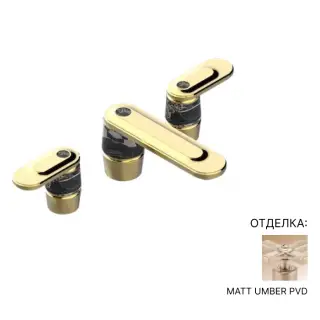 Смеситель для раковины THG CORVAIR PORTORO WITH LEVER U8J.H67.151 MATT UMBER PVD
