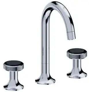 Смеситель для раковины Jorger Valencia 638.30.300.000-12 хром, черный хрусталь