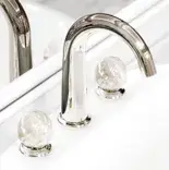 Смеситель для раковины Jorger BELLEDOR 631.30.300.035-41 серебряный никель, ручка-жемчужный перламутр