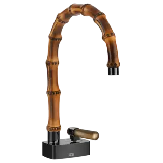 Смеситель для раковины Gessi Jacqueline 77201#706 цвет-Black Metal PVD