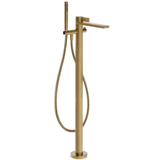 Смеситель для ванны Gessi INVERSO DIAMANTATO 73628#726 цвет-warm bronze brushed PVD
