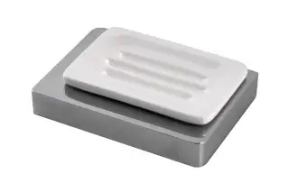 NOKEN LOUNGE Мыльница настенная, белый/хром