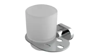 NOKEN NANTES Стакан настенный, стекло/хром