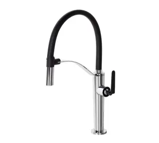 NOKEN MAGNET Однорычажный смеситель для мойки с вытяжным душем, поворотный излив, хром