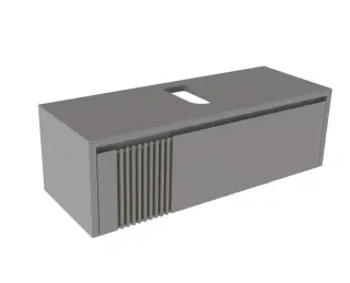 NOKEN ARQUITECT Тумба подвесная с 1 ящиком, 120x45x38 см, серый Fenix