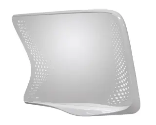 NOKEN VITAE Зеркало в раме, с подсветкой для раковины с правым углублением, зеркальное полотно/белый