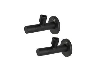 NOKEN HOTELS Набор вентилей подключения смесителя G3/8-G1/2, Чёрный матовый