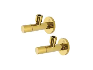 NOKEN HOTELS Набор вентилей подключения смесителя G3/8-G1/2, золото