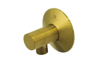 NOKEN LIGNAGE Подвод воды настенный, для гибкого шланга, браш. золото