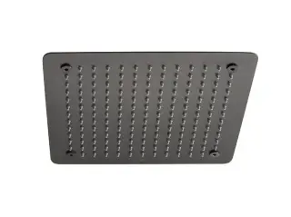 NOKEN LOGIC Верхний душ встраиваемый в потолок Square 30 см, 9 л/мин, браш. титан