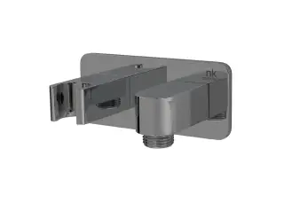 NOKEN LOUNGE Держатель ручного душа с подводом воды, связь 1/2”, титан