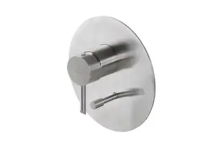 NOKEN ROUND INOX Внешняя часть смесителя для душа, браш. нержавеющая сталь