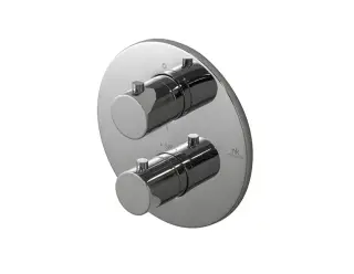 NOKEN ROUND Внешняя часть термостата, хром