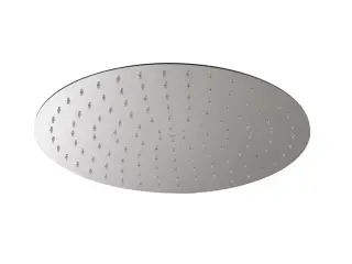 NOKEN ROUND Верхний душ 40 см, с шаровым соединением, 15 л/мин, полированная сталь