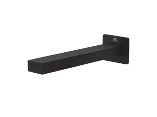 NOKEN SQUARE Излив для ванны, с подключением 1/2”, аэратор “clean”, 25 л/мин, чёрный