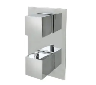 NOKEN SQUARE Наружняя часть термостатического смесителя Smartbox, хром