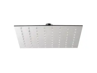 NOKEN SQUARE Верхний душ 20x20 см., с шаровым соединением и защитным клапаном, 9 л/мин, полир. сталь