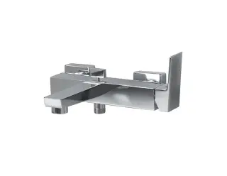 NOKEN SQUARE Смеситель для ванны настенный, для душа 18 л/мин, для ванны 15,98 л/мин, хром
