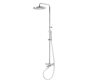 NOKEN TEC ROUND MIXER Душевая стойка с однорычажным смесителем, изливом для ванны, хром