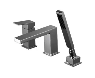 NOKEN SQUARE Внешняя часть смесителя на борт ванны, титан