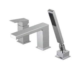 NOKEN SQUARE Внешняя часть смесителя на борт ванны, хром