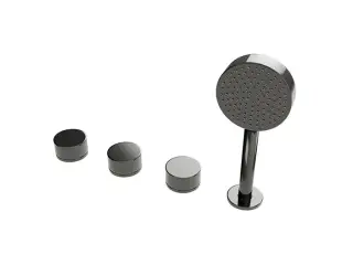 NOKEN TONO Смеситель для ванны с четырмя отверстиями 1/2”, на 2 потребителя, титан