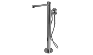 NOKEN TONO Однорычажный напольный смеситель для ванна/душа с магнитным держателем душа, хром