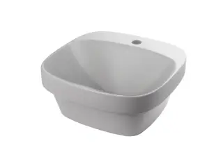 NOKEN ARQUITECT Раковина встраиваемая на столешницу, 42х42 см, без перелива, 1 отв, белый