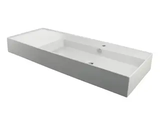 NOKEN ESSENCE C Раковина подвесная с перемещенным углублением направо 120 см, белый