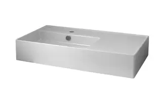 NOKEN ESSENCE C Раковина подвесная с чашей слева, 80 см, с переливом, белый