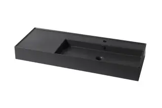 NOKEN ESSENCE C Раковина подвесная с перемещенным углублением направо 120 см, чёрный