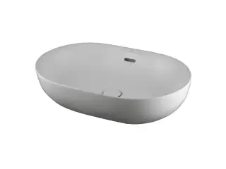 NOKEN SLENDER Раковина 60x40 см для установки на столешницу с переливом, с ДК, белый матовый